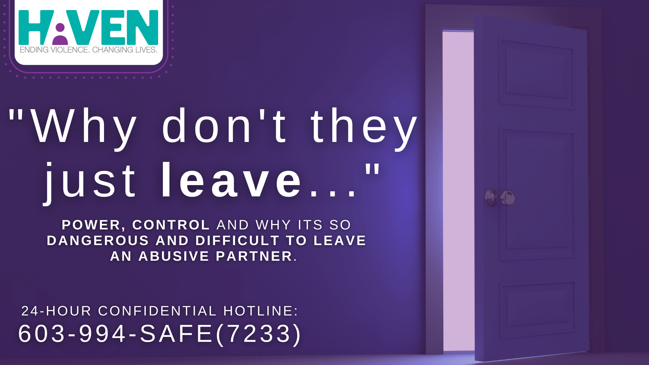 You are currently viewing DVAM 2020 Blog Post: “Why Don’t They Just Leave”